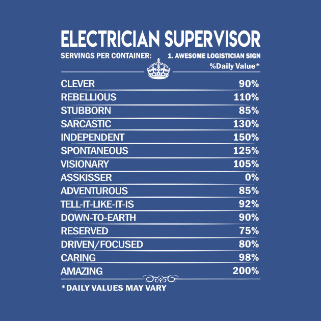 Disover Electrician Supervisor T Shirt - Electrician Supervisor Factors Daily Gift Item Tee - Electrician Supervisor - T-Shirt