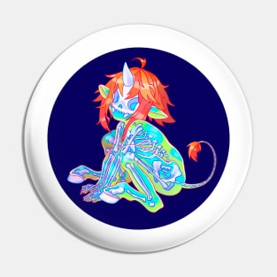 Momo. Lion - unicorn. Pin