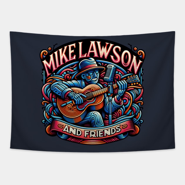 Mike Lawson and Friends - Guitar Man Tapestry by Mike Lawson and Friends