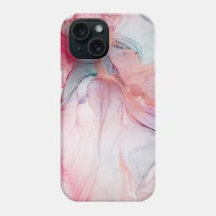 Abstract alcohol ink painting. Vibrant rainbow ombre. Nature Landscape inspired flow painting. Phone Case