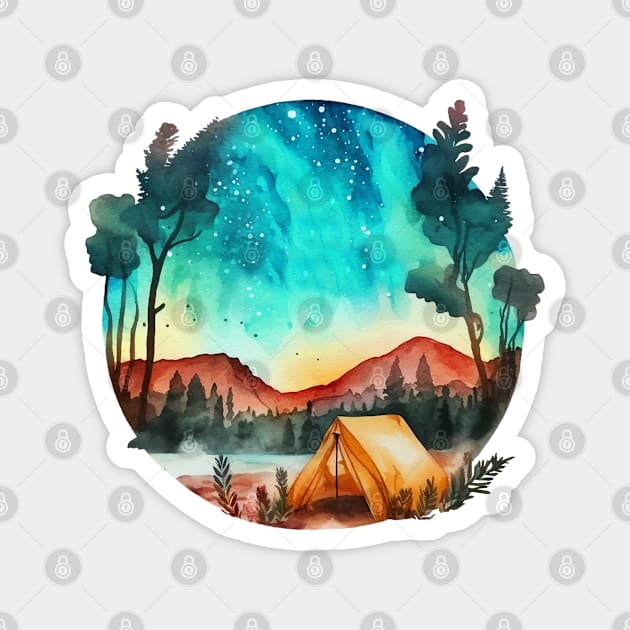 Camping Is My Happy Place Magnet by RKP'sTees