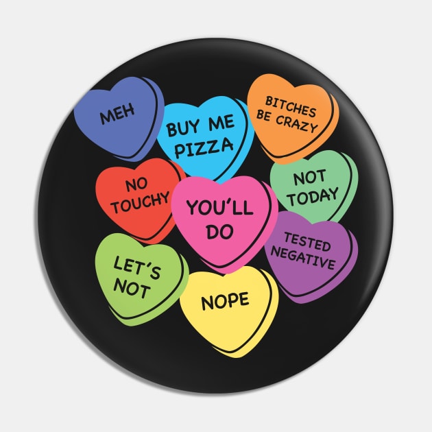 Anti-Valentine's Day Pin by Teamtsunami6