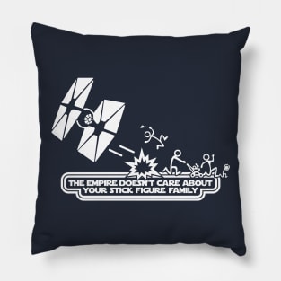 The Empire doesn't care about your Stick Figure Family Pillow