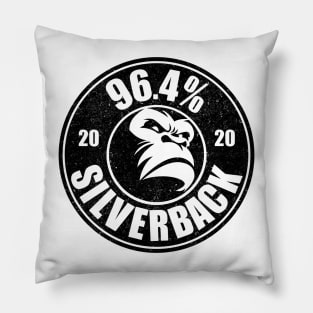 96.4% Silverback gym apparel in circle logo Pillow