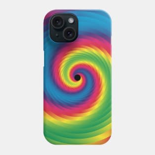 multicolored spiral Phone Case