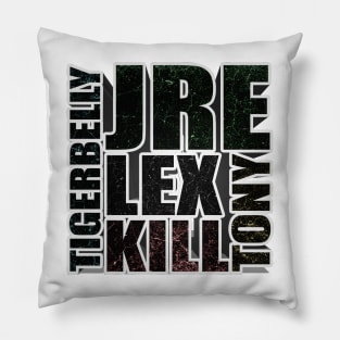 Joe Rogan Experience, Tigerbelly, Lex, Kill Tony Gifts & Merchandise for Sale Pillow