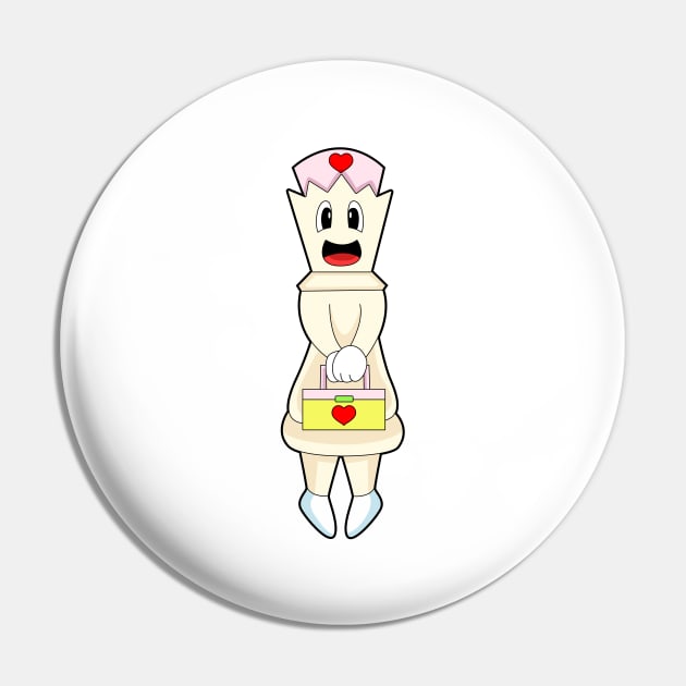 Chess piece Queen Nurse Pin by Markus Schnabel