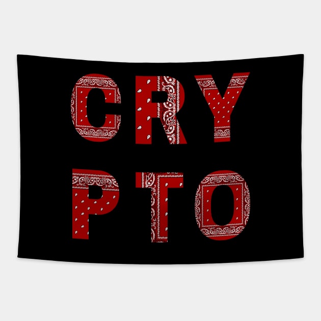 Red Crypto Tapestry by RedSparkle 