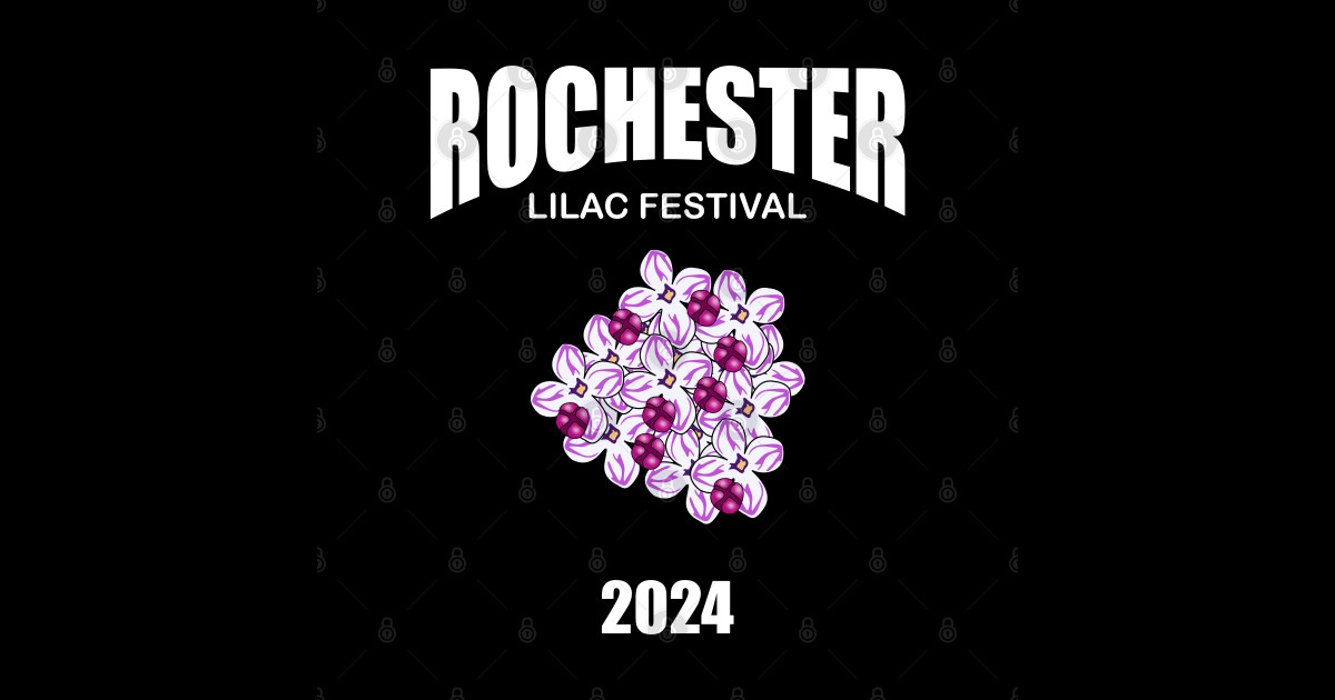 Rochester Lilac Festival 2024 Lilac Flower Sticker TeePublic