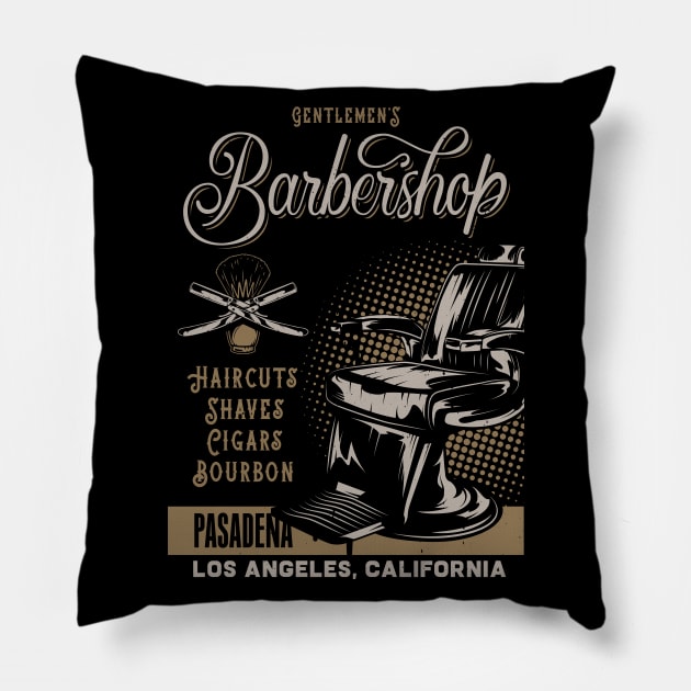 The Barbershop Pillow by SM Shirts