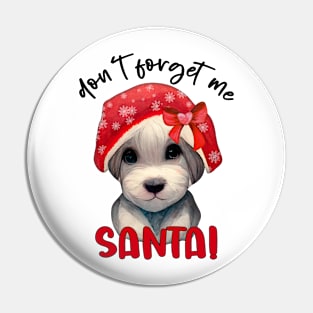 Cute Christmas Puppy Pin