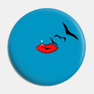 Flying Kiss Pin
