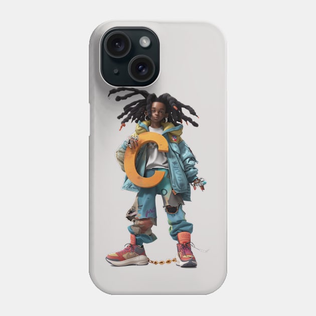 Street Gang Letter C Phone Case by JunkyDotCom