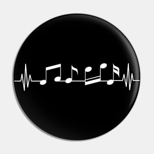 Heartbeat Note - Art Of Music Pin