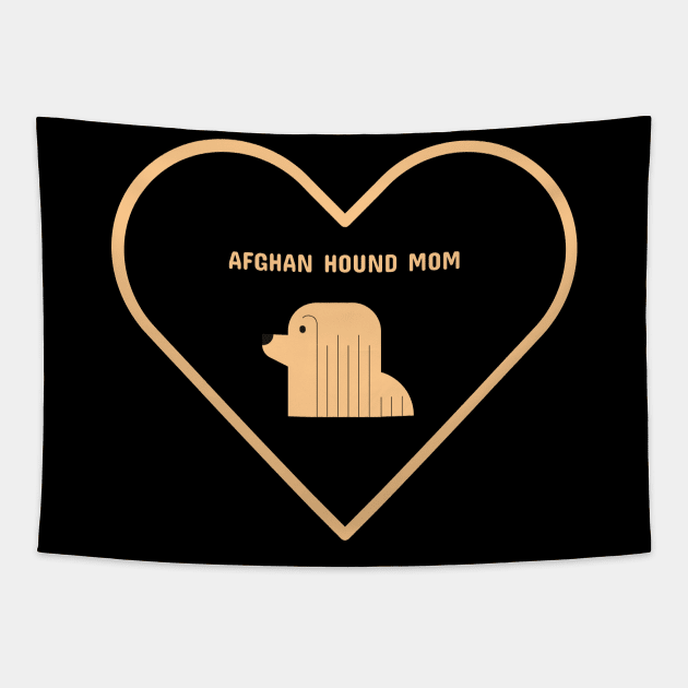 Afghan Hound Mom Tapestry by Art By Mojo