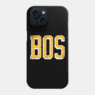 BOSton retro - Black/Gold Phone Case