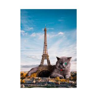 Eiffel Cat T-Shirt