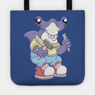 sculptor shark Tote