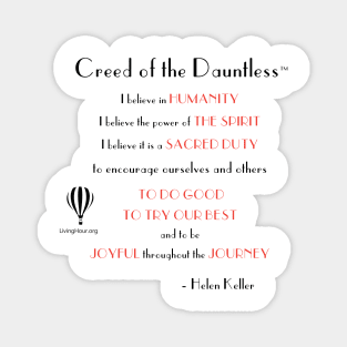 Creed of the Dauntless™ - Helen Keller Quotes Magnet