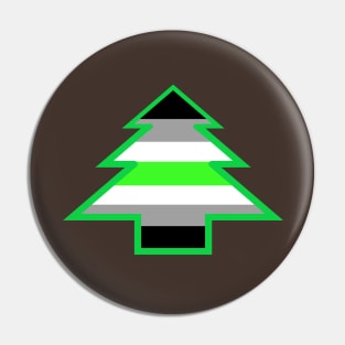 Agender Pride: Christmas Tree Pin