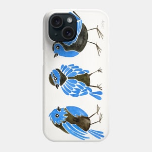 finches blue Phone Case