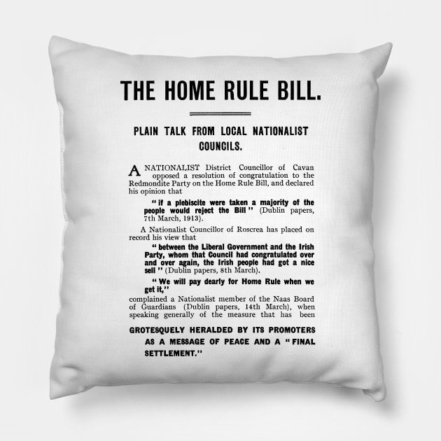 The Home Rule Bill Pillow by feck!