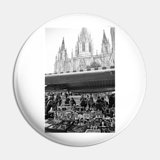 The Cathedral and the Bazaar. Barcelona Pin