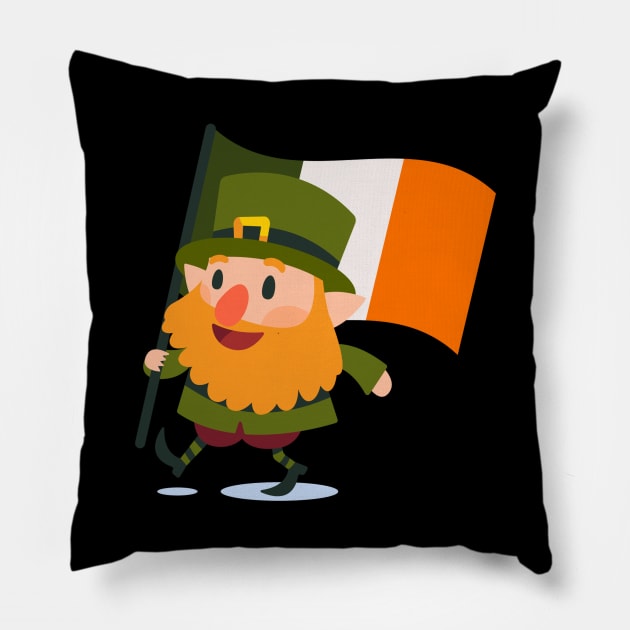 Irish Leprechaun Pillow by EarlAdrian