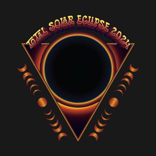 2024 Total Solar Eclipse - Retro T-Shirt