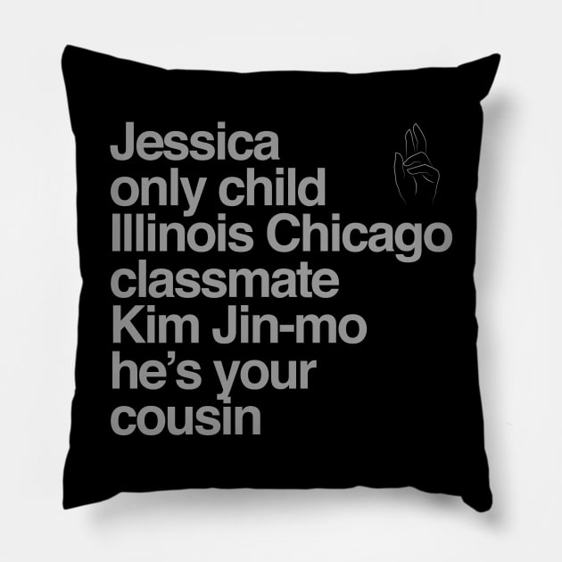 Jessica Illinois Chicago Pillow by ijoshthereforeiam