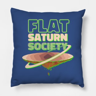 Flat Saturn Society Pillow