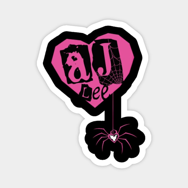 AJ Lee heart and spider Magnet by Fearlessjames00