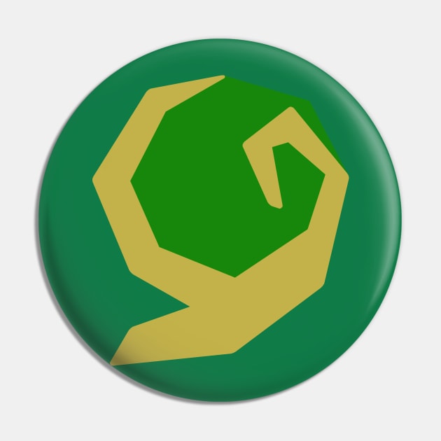 Green Kokiri Emerald Pin by lowpolyshirts