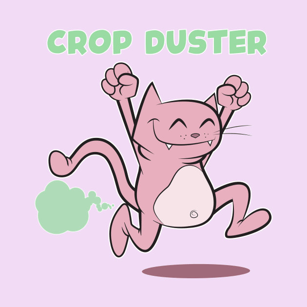 pink cat crop dusting by CoySoup