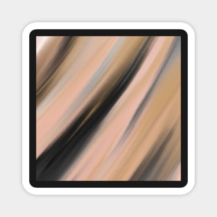 Colorful brush strokes stripes 5 Magnet