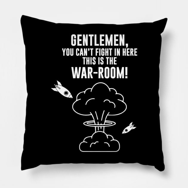 Gentlemen Fight in WAR Room Pillow by Bhagila