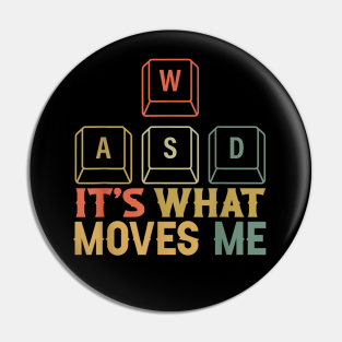 Funny Wasd Pc Gamer Keyboard Pins and Buttons for Sale | TeePublic