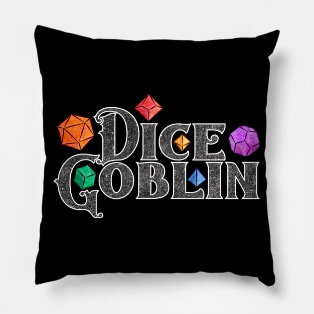 Dice Goblin Rainbow Dice Pillow by ViolaVixi