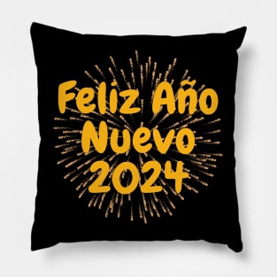 Feliz Ano Nuevo 2024 Pillow