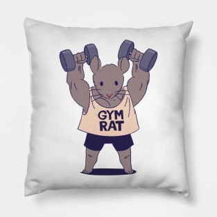 Anime gym rat Pillow