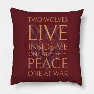 Howling Wolf T-shirt Pillow