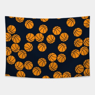 Cute Basketball Pattern Tapestry