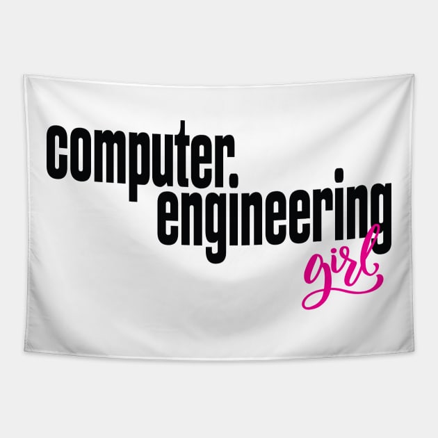 Computer Engineering Girl Tapestry by ProjectX23