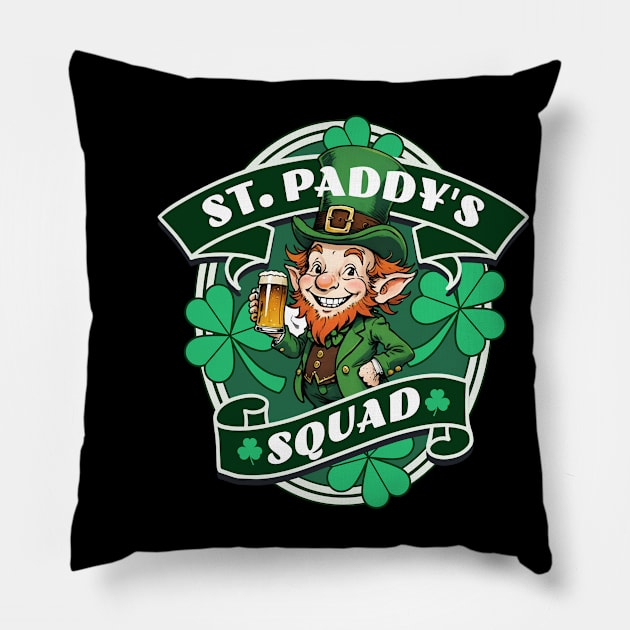St. Paddy's Squad Pillow by MonkeyLogick