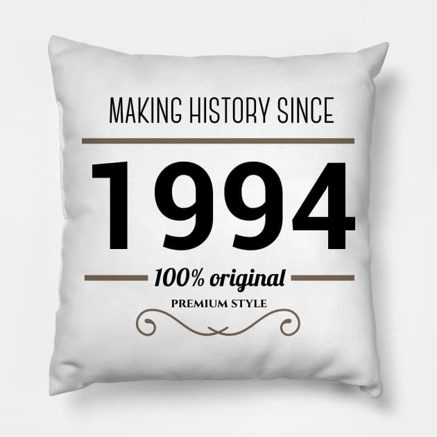 Making history since 1994 Pillow by JJFarquitectos