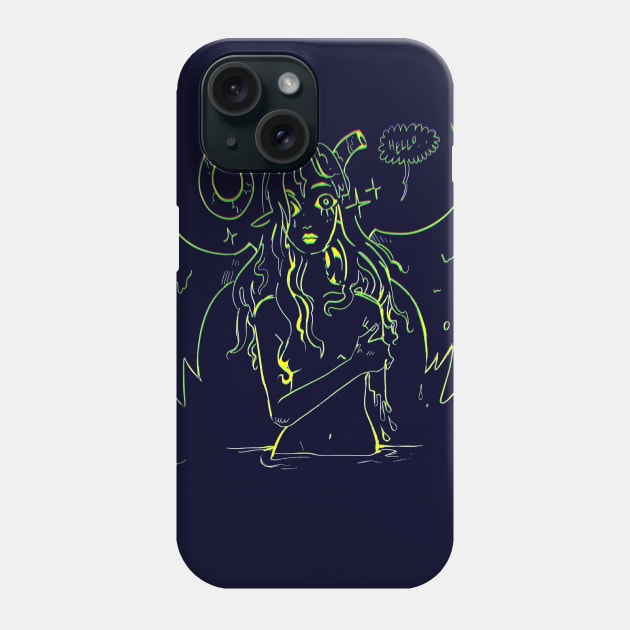 The woman is the devil! Phone Case by snowpiart