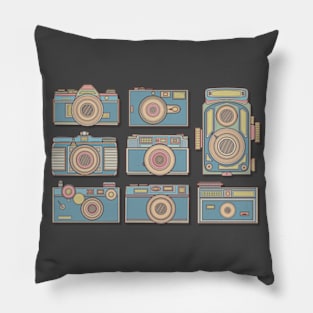 Blue Classic Camera Pillow