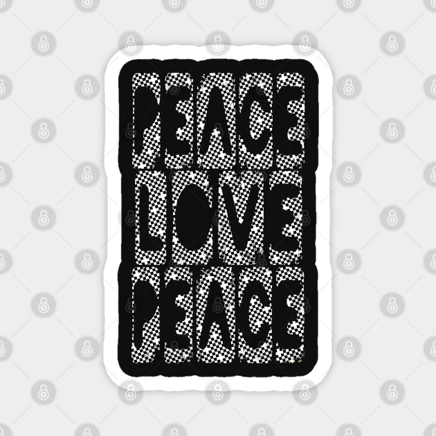 World Peace & Love Magnet by PlanetMonkey