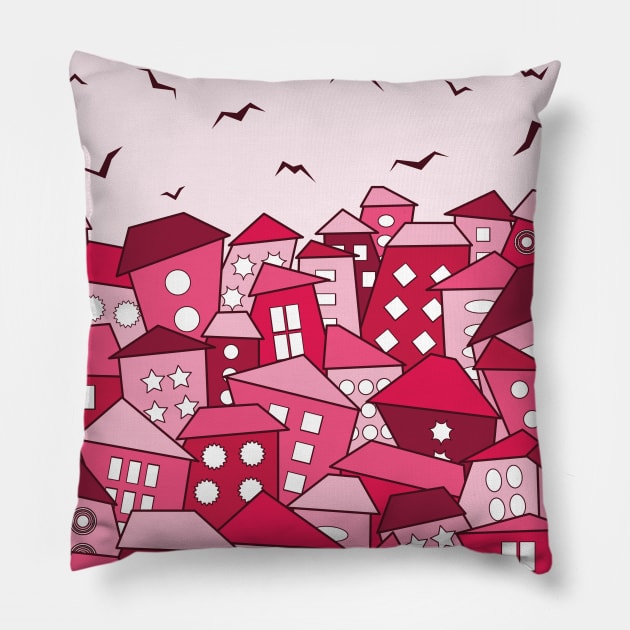 Rootless City in Love Pillow by Gramoda