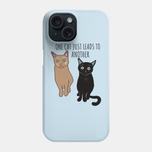 One Cat Just Leads to Another Earnest Hemingway cat quote Phone Case